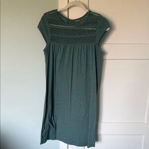 Prana Teal Dress with crochet Detail